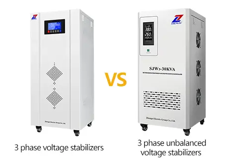 Difference between three-phase voltage stabilizers and three-phase unbalanced voltage stabilizers