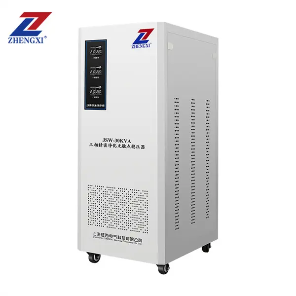 three phase servo controlled voltage stabilizer