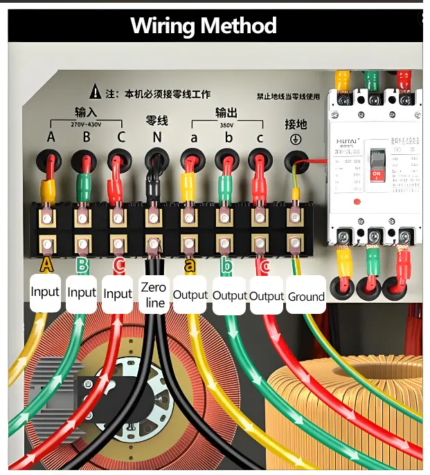 3 phase voltage stabilizer wiring